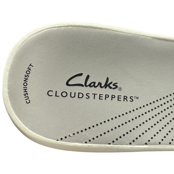 Clarks Cloudsteppers Breeze Piper Black Slide Sandals Women’s Size 11 Medium - Picture 9 of 11